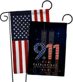 Never Forget - Patriotic Americana Horizontal Impressions Decorative Flags HG120244 Made In USA