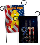 Never Forget - Patriotic Americana Horizontal Impressions Decorative Flags HG120244 Made In USA