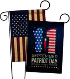 Memory Of 9/11 - Patriotic Americana Horizontal Impressions Decorative Flags HG120245 Made In USA