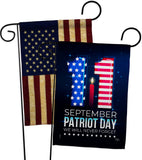 Memory Of 9/11 - Patriotic Americana Horizontal Impressions Decorative Flags HG120245 Made In USA