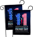 Memory Of 9/11 - Patriotic Americana Horizontal Impressions Decorative Flags HG120245 Made In USA