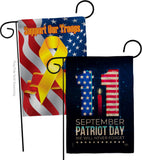 Memory Of 9/11 - Patriotic Americana Horizontal Impressions Decorative Flags HG120245 Made In USA