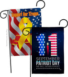 Memory Of 9/11 - Patriotic Americana Horizontal Impressions Decorative Flags HG120245 Made In USA