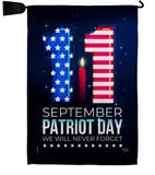 Memory Of 9/11 - Patriotic Americana Horizontal Impressions Decorative Flags HG120245 Made In USA