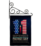 Memory Of 9/11 - Patriotic Americana Horizontal Impressions Decorative Flags HG120245 Made In USA