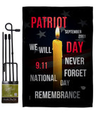 Remembrance 9/11 - Patriotic Americana Horizontal Impressions Decorative Flags HG190159 Made In USA