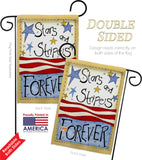 Stars & Stripes - Patriotic Americana Vertical Impressions Decorative Flags HG111005 Made In USA
