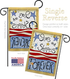 Stars & Stripes - Patriotic Americana Vertical Impressions Decorative Flags HG111005 Made In USA