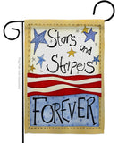 Stars & Stripes - Patriotic Americana Vertical Impressions Decorative Flags HG111005 Made In USA