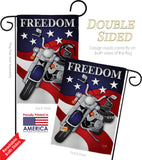 Freedom - Patriotic Americana Vertical Impressions Decorative Flags HG111045 Made In USA