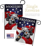 Freedom - Patriotic Americana Vertical Impressions Decorative Flags HG111045 Made In USA