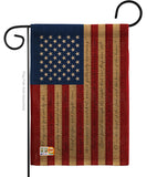 Star Spangled - Patriotic Americana Vertical Impressions Decorative Flags HG111050 Made In USA