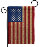 Star Spangled - Patriotic Americana Vertical Impressions Decorative Flags HG111050 Made In USA