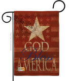 God Bless America - Patriotic Americana Vertical Impressions Decorative Flags HG111053 Made In USA