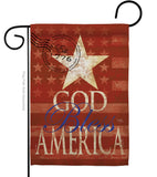 God Bless America - Patriotic Americana Vertical Impressions Decorative Flags HG111053 Made In USA