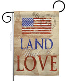 Land That I Love - Patriotic Americana Vertical Impressions Decorative Flags HG111054 Made In USA