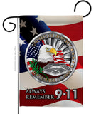 Always Remember - Patriotic Americana Vertical Impressions Decorative Flags HG111063 Made In USA