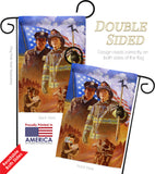 Heroes - Patriotic Americana Vertical Impressions Decorative Flags HG111065 Made In USA