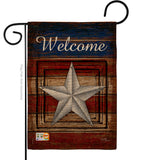 Welcome Vintage - Patriotic Americana Vertical Impressions Decorative Flags HG111066 Made In USA