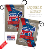 Every Vote Counts - Patriotic Americana Vertical Impressions Decorative Flags HG111069 Made In USA