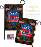 Republicans - Patriotic Americana Vertical Impressions Decorative Flags HG111071 Made In USA