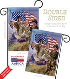 The Armed Forces - Patriotic Americana Vertical Impressions Decorative Flags HG111072 Made In USA