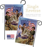 The Armed Forces - Patriotic Americana Vertical Impressions Decorative Flags HG111072 Made In USA