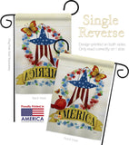 America Banner Star - Patriotic Americana Vertical Impressions Decorative Flags HG111073 Made In USA