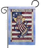 One Nation Under God - Patriotic Americana Vertical Impressions Decorative Flags HG111074 Made In USA