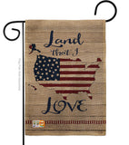 Land I Love - Patriotic Americana Vertical Impressions Decorative Flags HG111083 Made In USA