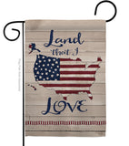 Land I Love - Patriotic Americana Vertical Impressions Decorative Flags HG111083 Made In USA