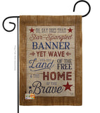 Star Spangled Pride - Patriotic Americana Vertical Impressions Decorative Flags HG111086 Made In USA