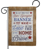 Star Spangled Pride - Patriotic Americana Vertical Impressions Decorative Flags HG111086 Made In USA