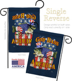 God Bass America - Patriotic Americana Vertical Impressions Decorative Flags HG111087 Made In USA