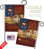 God Bless America - Patriotic Americana Vertical Impressions Decorative Flags HG111090 Made In USA