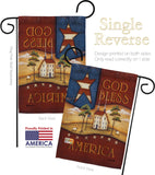 God Bless America - Patriotic Americana Vertical Impressions Decorative Flags HG111090 Made In USA