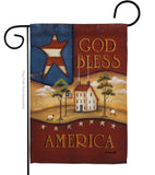 God Bless America - Patriotic Americana Vertical Impressions Decorative Flags HG111090 Made In USA