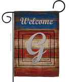 Patriotic G Initial - Patriotic Americana Vertical Impressions Decorative Flags HG130111 Made In USA