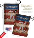 Patriotic K Initial - Patriotic Americana Vertical Impressions Decorative Flags HG130115 Made In USA