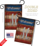 Patriotic M Initial - Patriotic Americana Vertical Impressions Decorative Flags HG130117 Made In USA