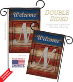 Patriotic N Initial - Patriotic Americana Vertical Impressions Decorative Flags HG130118 Made In USA