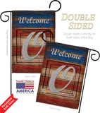 Patriotic O Initial - Patriotic Americana Vertical Impressions Decorative Flags HG130119 Made In USA