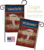 Patriotic T Initial - Patriotic Americana Vertical Impressions Decorative Flags HG130124 Made In USA