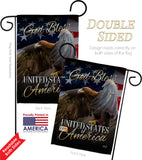 American Eagle - Patriotic Americana Vertical Impressions Decorative Flags HG137136 Made In USA