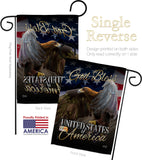 American Eagle - Patriotic Americana Vertical Impressions Decorative Flags HG137136 Made In USA