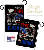 Home Of The Brave - Patriotic Americana Vertical Impressions Decorative Flags HG137159 Made In USA