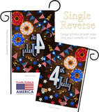 4th July - Patriotic Americana Vertical Impressions Decorative Flags HG137203 Made In USA