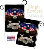 God Bless America - Patriotic Americana Vertical Impressions Decorative Flags HG137309 Made In USA