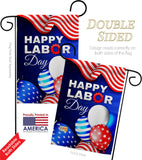 Labor Day Balloon - Patriotic Americana Vertical Impressions Decorative Flags HG137567 Made In USA