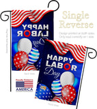 Labor Day Balloon - Patriotic Americana Vertical Impressions Decorative Flags HG137567 Made In USA